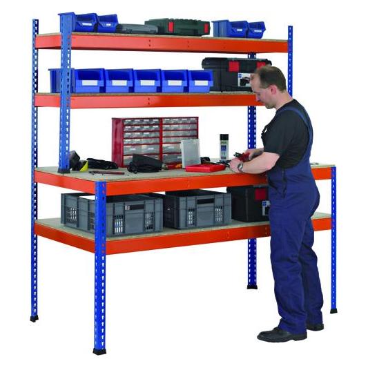 Schulte Lagertechnik Werktisch Z1 (77.30 cm, 245 cm) (18000-A2)