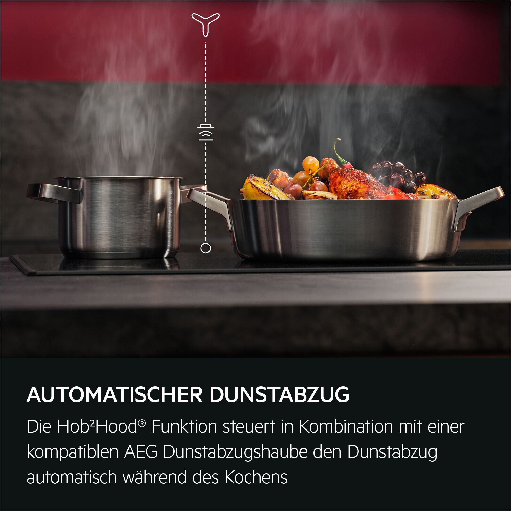 AEG Elektro-Kochfeld, schwarz, B:76,6cm T:51,6cm, Kochfelder, Rapid‑Power & Made in Germany: Kürzere Aufheizzeiten beim Kochen, Elektro-Kochfeld