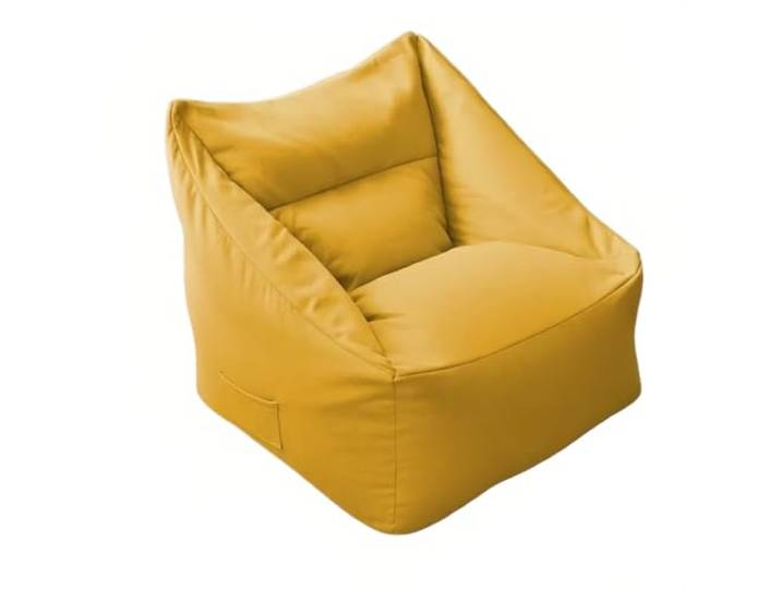 Xumh2024-3 Sitzsack Lazy Sitzsack-Sofa, einzelner Tatami-Bodenstuhl, kompakter Lounge-Sessel for kleine Räume(Yellow)