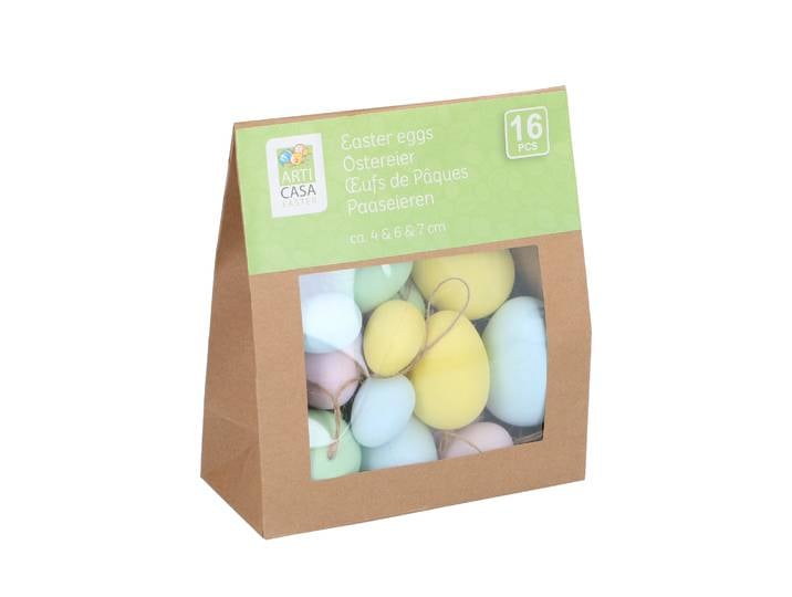 Osterdeko Ostereier Set 16-teilig bunt