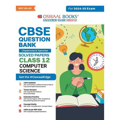 Oswaal CBSE Question Bank Class 12 Computer Science, Chapterwise and Topicwise Solved Papers For Board Exams 2025, Taschenbuch von Oswaal Editorial