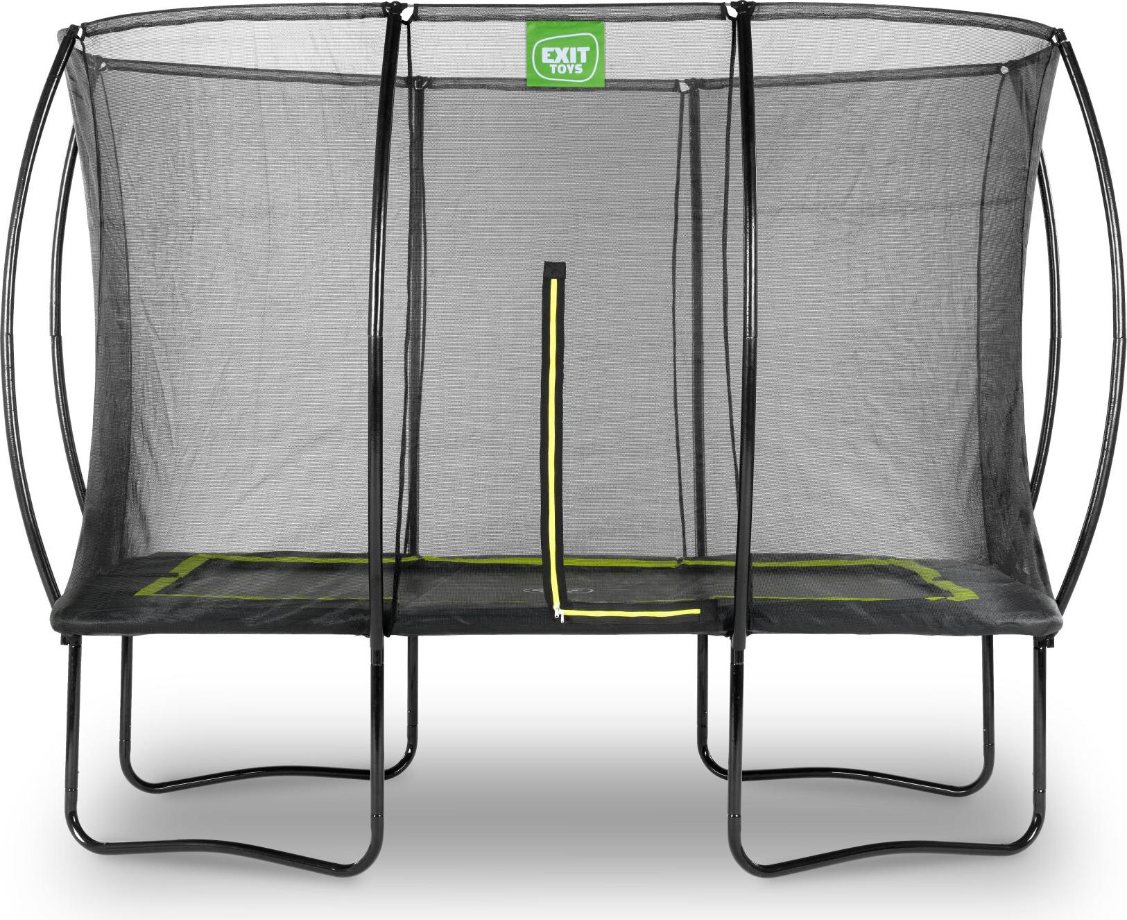 EXIT Silhouette Trampolin 214x305cm, auf Beinen, Rechteckig, für Kinder, Schwarz