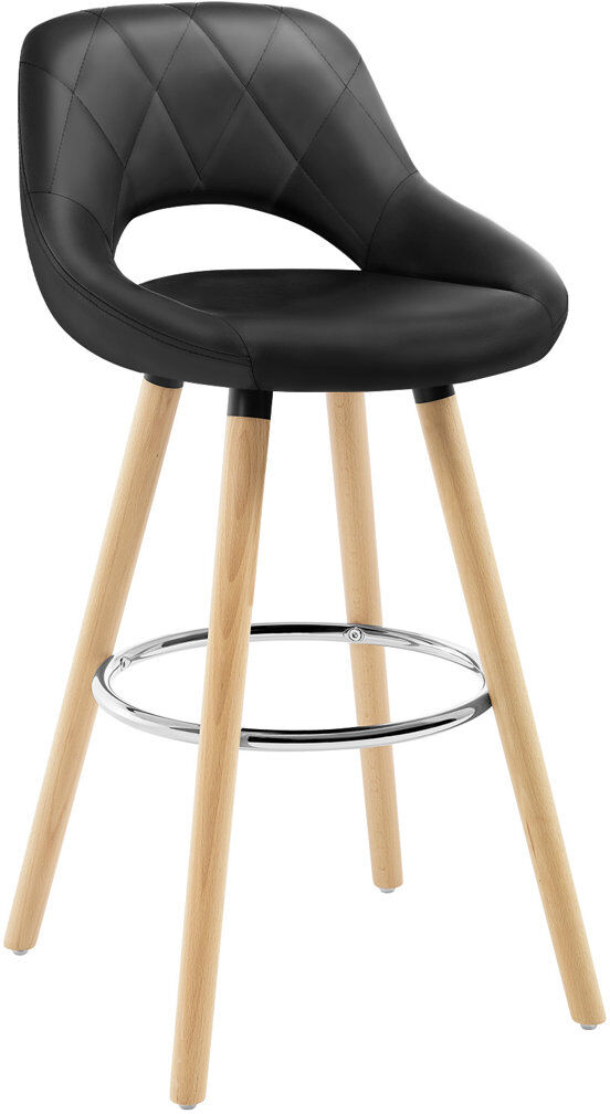 Isabelline Thierry 68cm Bar Stool Black 1