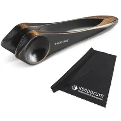 Heritage Musical  Spoons Heritage Musical Spoons Musiklöffel medium Schwarz mit Tuch (Perkussion), Perkussion, Schwarz