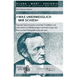 'Was unermesslich mir schien', Fachbücher von Thomas Seedorf, Paul Simon Kranz, Matthias Wiegandt