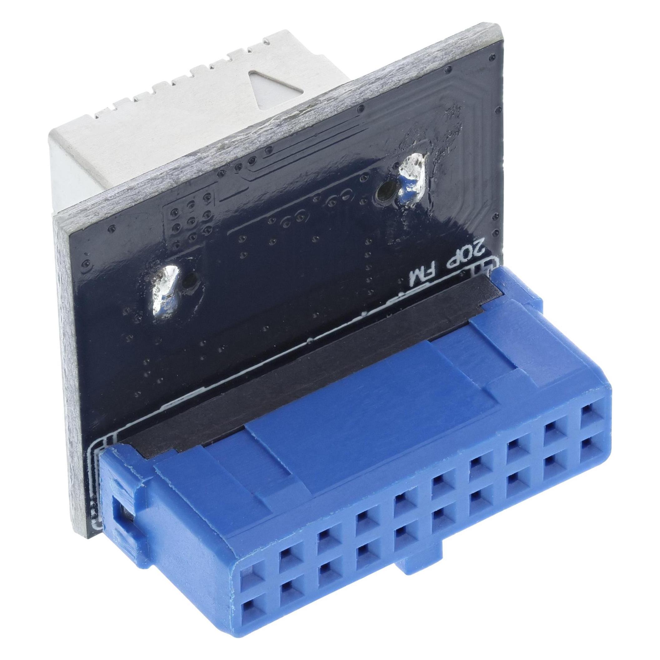 InLine USB 3.0 zu USB 3.1 Frontpanel Key-B Adapter intern (USB 3.0) (33446F)