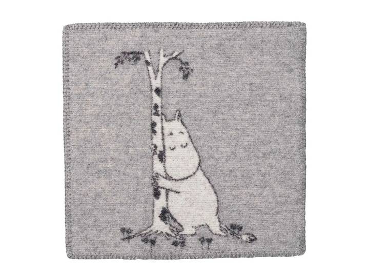 Klippan Yllefabrik Coussin de siège Moomin Tree Hug gris
