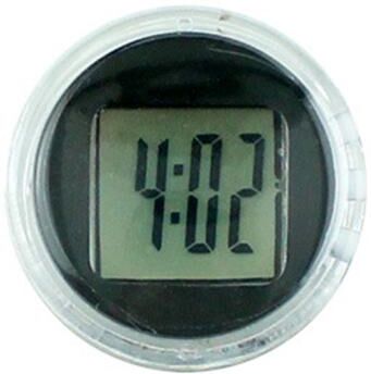 Perfect Picks Market Waterproof Motorcycle Clock Mini Digital Dashboard Clock For Bikes, Cars & Scooters black