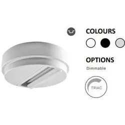 Powergear, Beleuchtung Zubehör, 3ph Fester Monopiont Für Schienen-Adapter Dali, Weiss