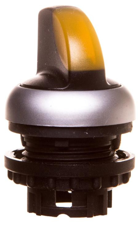 Eaton Schakelaar met 2 standen, geel, met achtergrondverlichting en resetknop, model M22-WLKV-Y