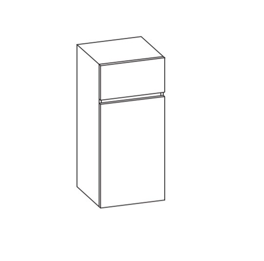 Artiqua 400 Midischrank, Anthrazit Glanz, 400-MTL-3-45-R-7065-51 400-MTL-3-45-R-7065-51