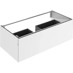 KEUCO EDITION 11 ART Waschtischunterschrank, 1 Frontauszug, 1200x350x490mm, mit LED-Beleuchtung, 32511511201, Korpus/Front: Weiß Lack Seidenmatt / Weiß Lack Seidenmatt
