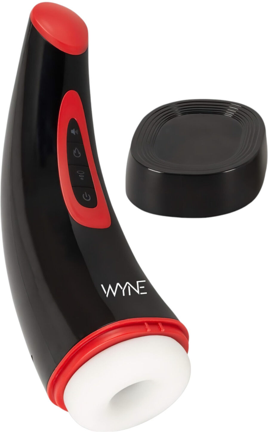 Wyne 03 - Batteridrevet, Vibrerende Og Sugende Masturbator (Sort)