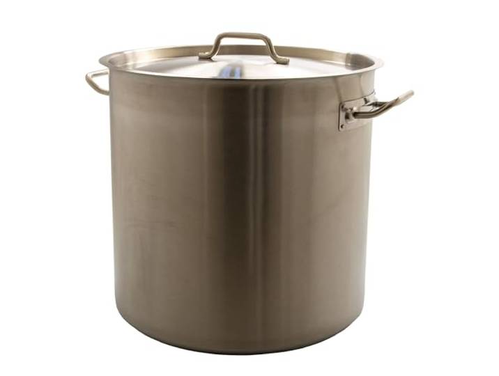 airbrush-city Kochtopf Gastrotopf Topf XXL 50 Liter Edelstahl mit Deckel Großküche Gastronomie