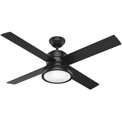 Deckenventilator Loki Schwarz mit Licht & Fernbedienung
