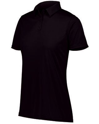 Augusta Sportswear 5019 Women's Vital Polo Shirt in Black size 3XL   Polyester