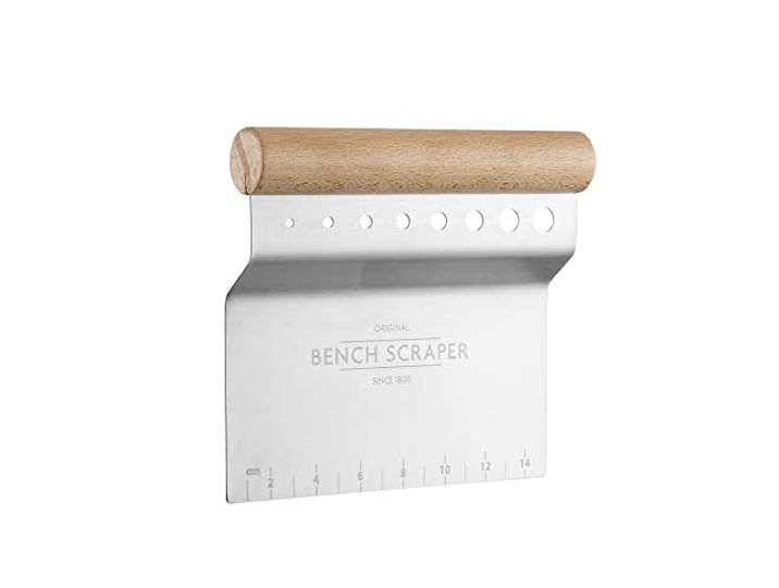 Mason Cash innovante de Cuisine 4 en 1 Bench Grattoir\, Acier Inoxydable\, Argent\, 15 x 15 x 2.5 cm