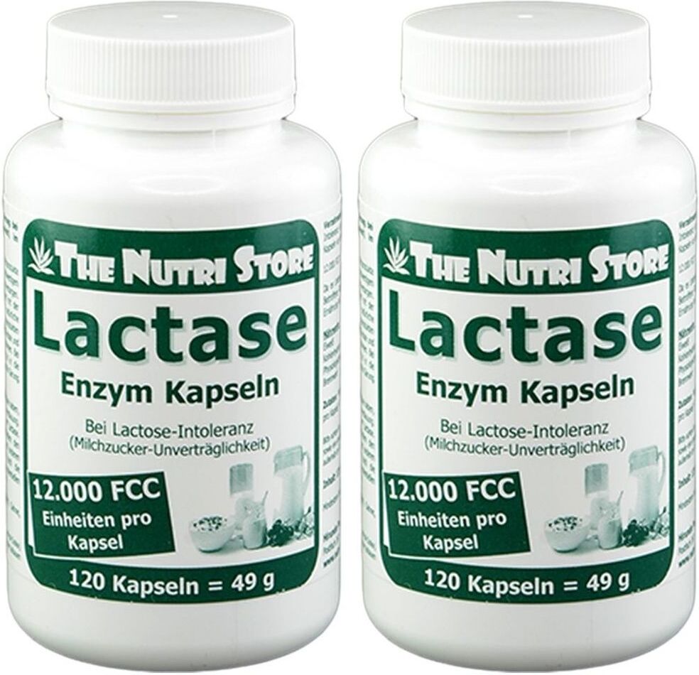 The Nutri Store Lactase 12.000 FCC Enzym Kapseln 2x 2x120 St