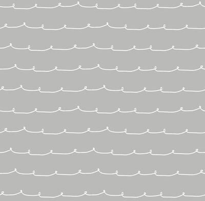 Advantage Wiggle Line Grey Stripe Wallpaper
