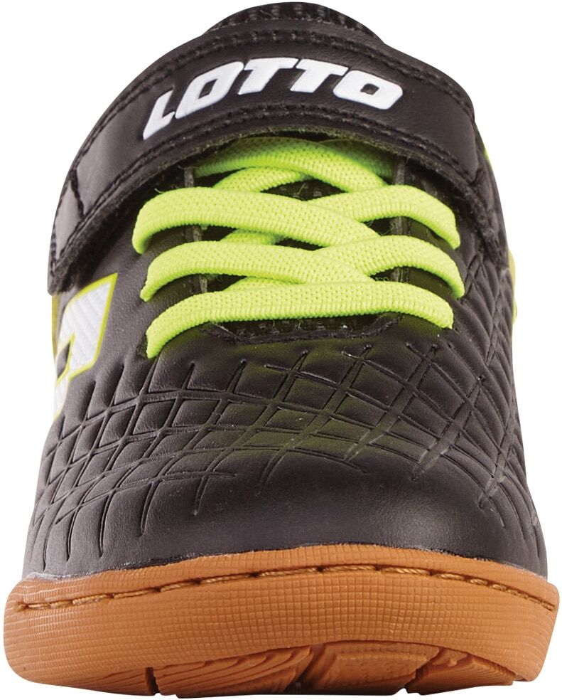 Hallenschuh LOTTO, Jungen, Gr. 25, schwarz (schwarz, fr.gelb), Synthetik, mehrfarbig, Schuhe Hallenschuh, - auch für den Hallensport