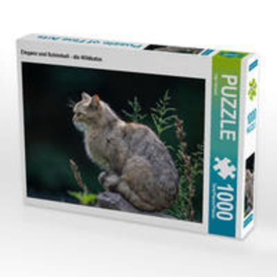 CALVENDO Puzzle Eleganz und Schönheit - die Wildkatze. 1000 Teile Lege-Größe 64 x 48 cm Foto-Puzzle Bild von Ingo Gerlach
