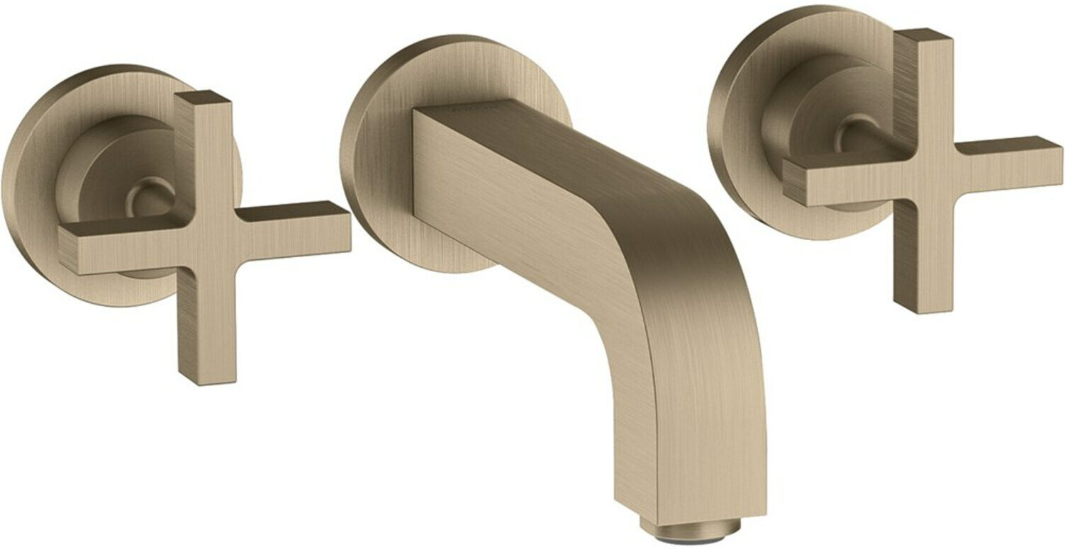 Hansgrohe Fertigmontageset Axor Citterio UP-3-Loch-Waschtischarmatur, m Kreuzgr., brush. ni. (39313820)