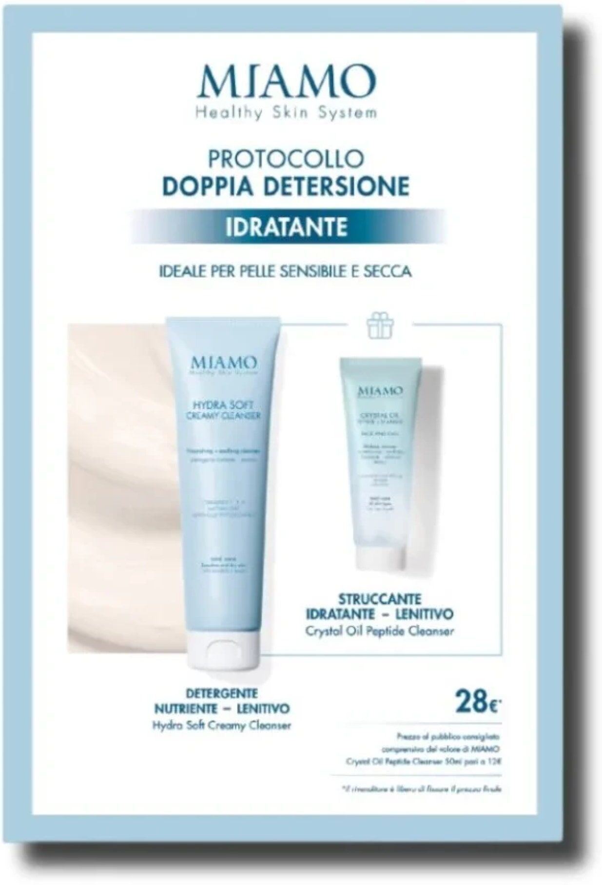 MIAMO Protocollo Doppia Detersione Idratante 150 Ml + 50 Ml 