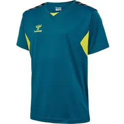 hummel Hmlauthentic Pl Trikot S/S Kinder - blue coral/sulphur spr