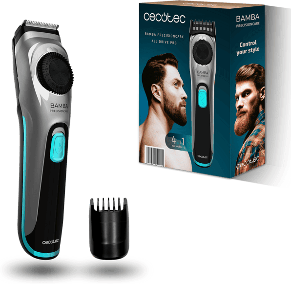 Barbero - Cecotec PrecisionCare AllDrive Pro Elite, 75 min, Cuchillas de titanio, min autonomía, Función NonStop, Multicolor