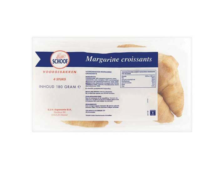 Schoof Croissants 4 stuks