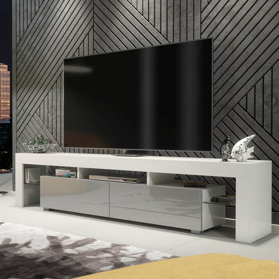 Metro Danialah TV Stand for TVs up to 60" White/Grey 60"