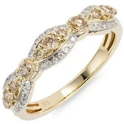 DIAMOUR Ring 53 Brillanten zus. ca. 0,50ct Gold 375