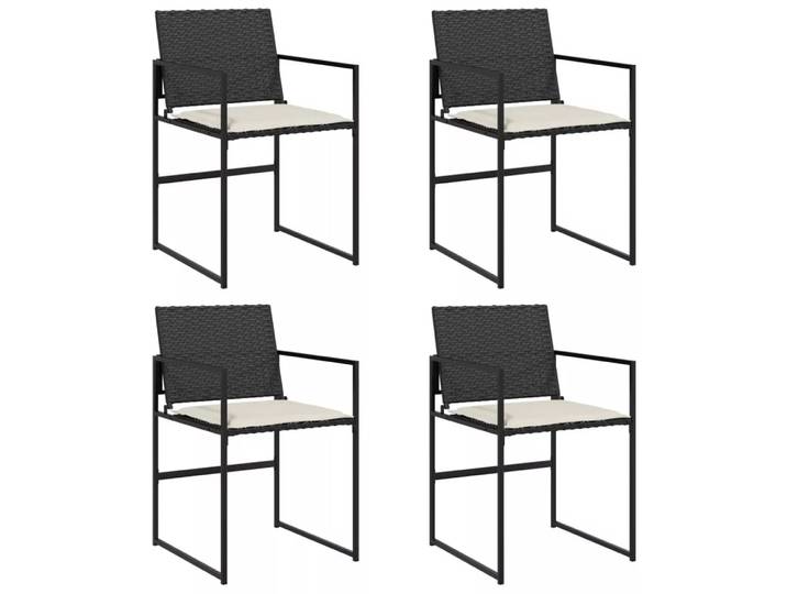 VidaXL - Gartenstuhl poly-rattan, One Size, Schwarz
