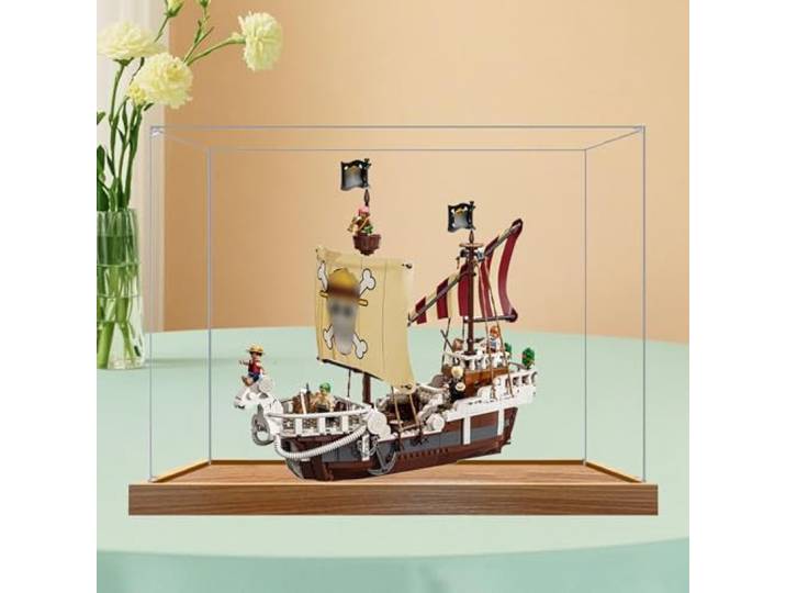 Acryl-Vitrine für Lego 75639 Piratenschiff-Modell, staubdichte transparente Vitrine (Modell nicht im Lieferumfang enthalten) (3 mm)