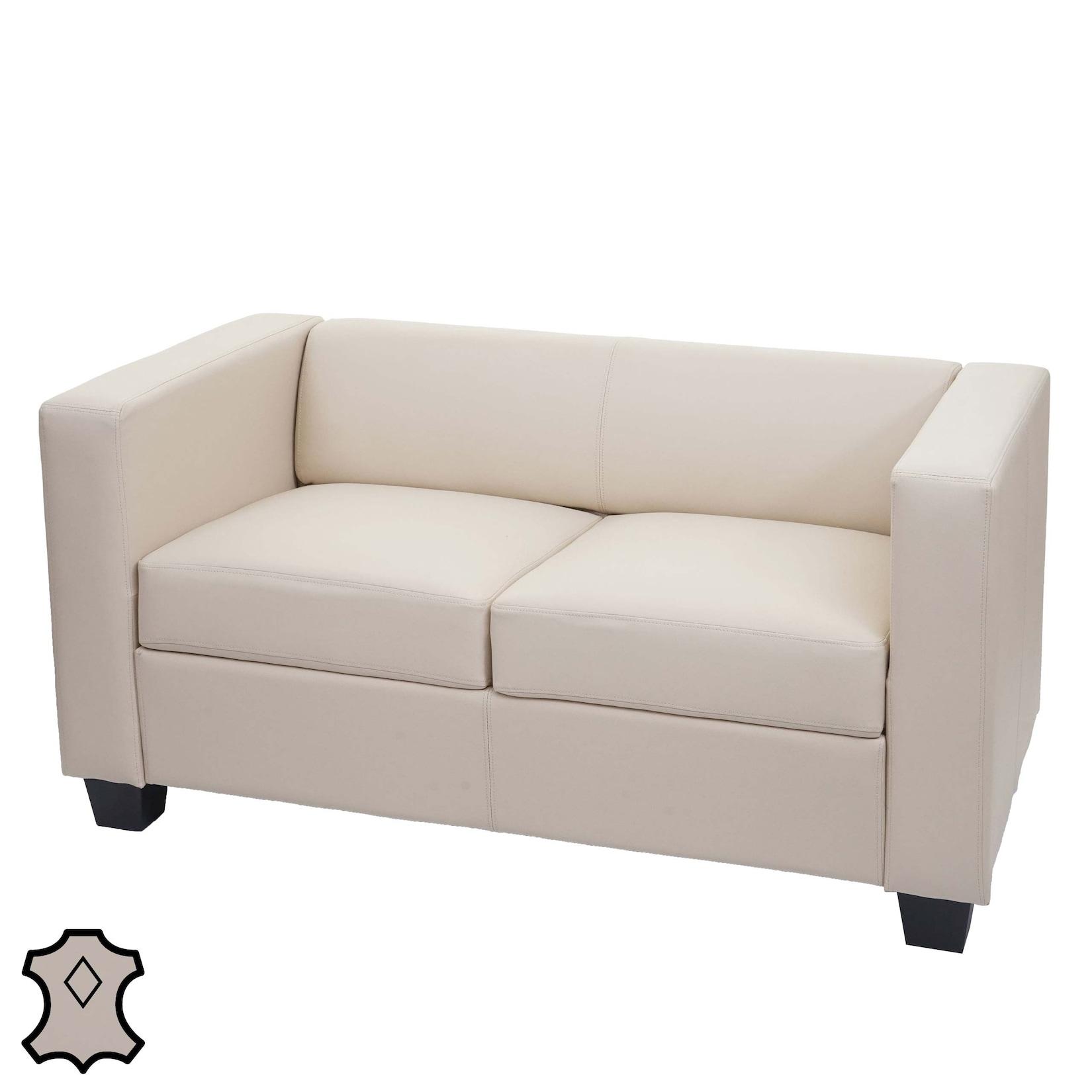 2er Sofa Lille ~ Leder, creme