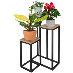 Ruhhy, Pflanzenständer + Blumentreppe, Stehender Blumenständer 67cm 25626