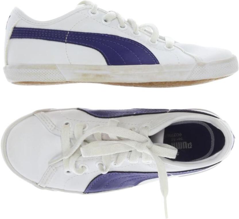 Puma Mädchen Kinderschuh, Weiß, Gr. EU 32, Kunstleder - Second Hand