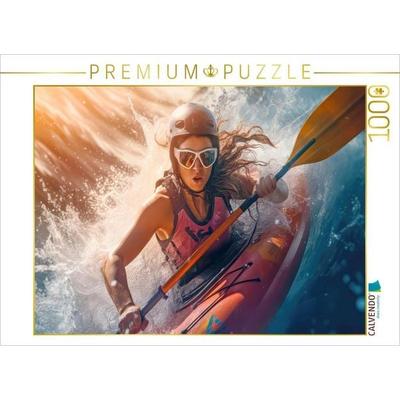 CALVENDO Puzzle Skifahren | 1000 Teile Lege-Größe 64x48cm Foto-Puzzle für glückliche Stunden