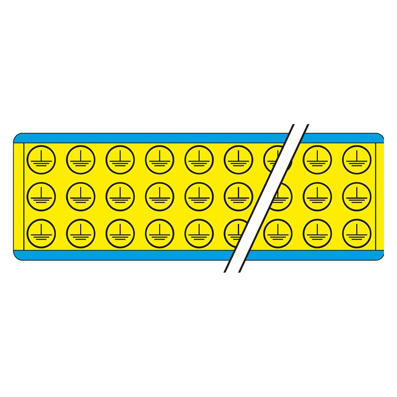 Brady Kennzeichnungen für Leitungen und Stromspannung, Erdungssymbol (VOLTAGE MARKERS SIM TER 19)