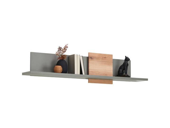 Stylife Wandboard, Grau, Eiche, 143x20x25 cm, Küchen, Küchenmöbel, Küchenregale