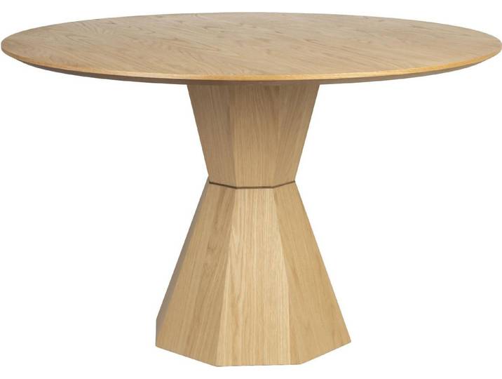 Zuiver Esstisch Tisch Esstisch LOTUS Rund Ø 120 cm von Zuiver Eiche furniert