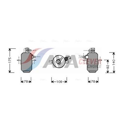 AVA CLEVER CHOICE Trockner, Klimaanlage msd081 für Mercedes