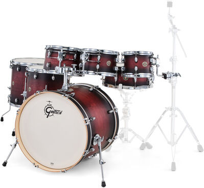 Gretsch Drums Catalina Maple 7-piece SDCB Satin Deep Cherry Burst