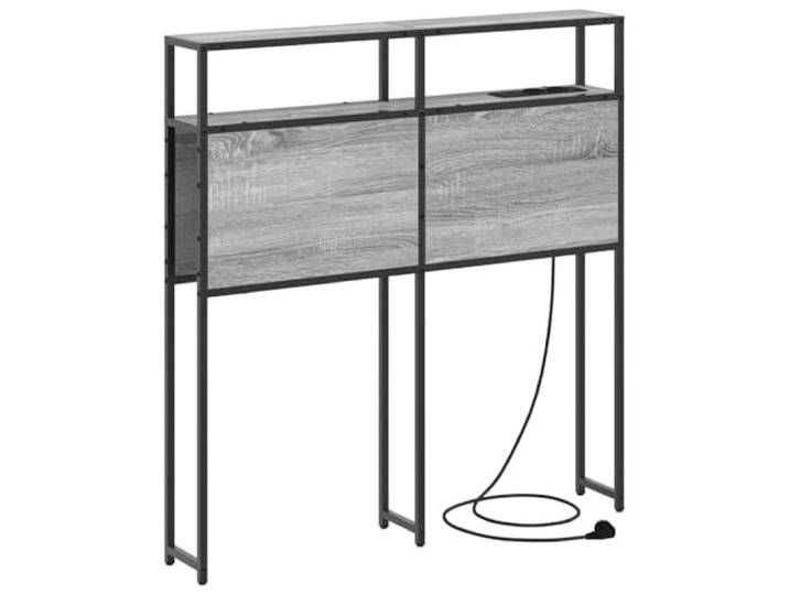 HGLADYU Kopfteil mit Stauraum und Regal für das Schlafzimmer, inklusive eingebauter Steckdosen