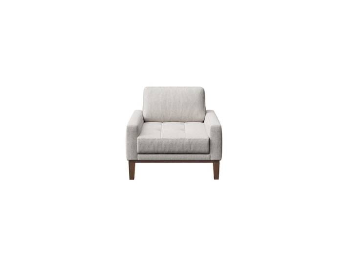 Fauteuil en polyester gris clair