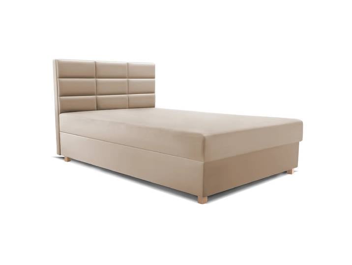 Polsterbett 120x200 PIANO II Beige (Bluevelvet 40)