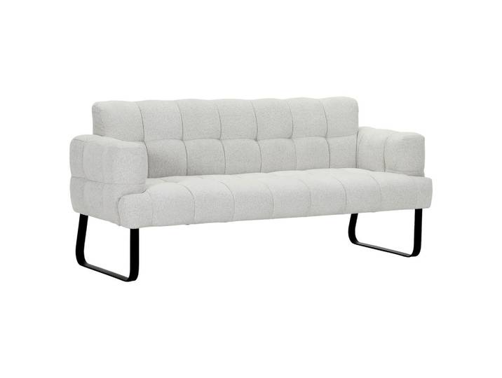 Novel Sitzbank, Beige, Metall, 200x91x78 cm, Stoffauswahl, Esszimmer, Bänke, Sitzbänke
