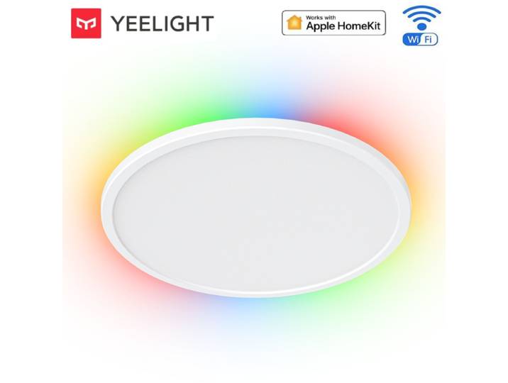 (Version mondiale) YEELIGHT plafonnier LED intelligent RGB connexion Wifi mince 2700-6500K commande vocale intelligente à intensité variable pour Mi Home