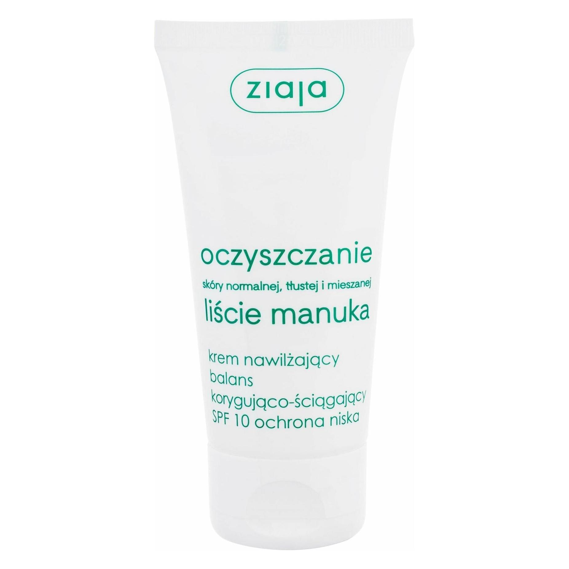Ziaja Manuka Tree Day Cream Spf10 - Daily Face Cream (50 ml, Tagescreme, Bis SPF 10) (85222)