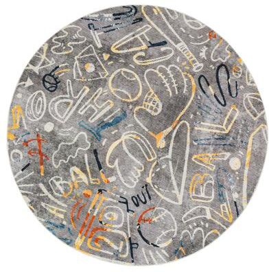 Katie Merz SPORTSGLYPHS Baseball Area Rug
